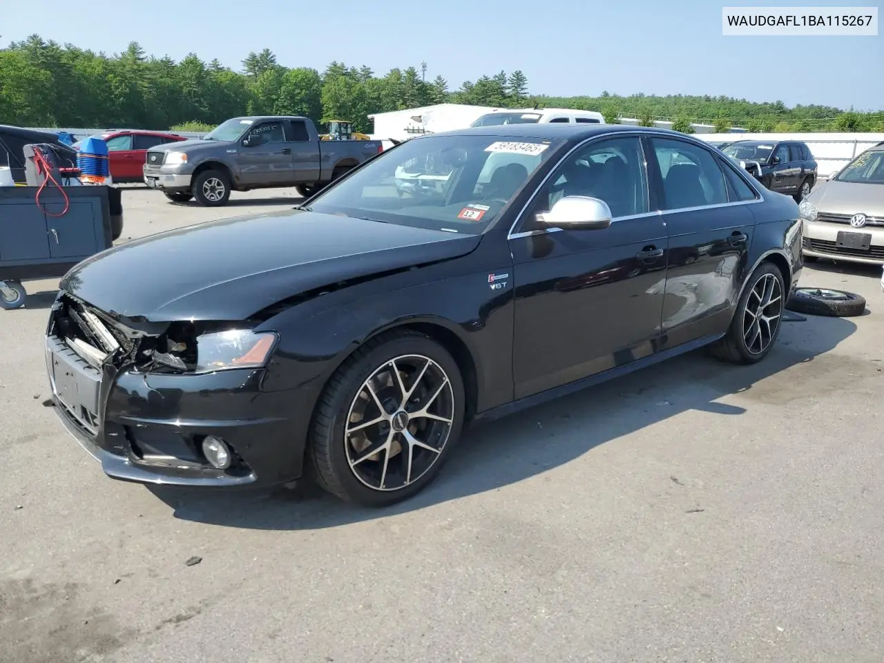 2011 Audi S4 Premium Plus VIN: WAUDGAFL1BA115267 Lot: 59183465