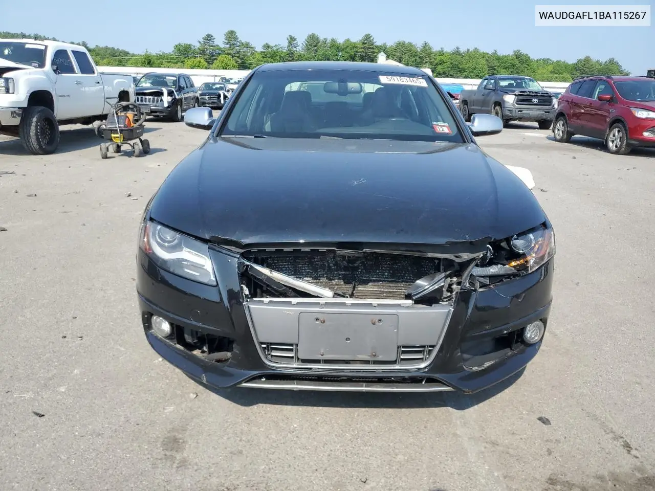 2011 Audi S4 Premium Plus VIN: WAUDGAFL1BA115267 Lot: 59183465