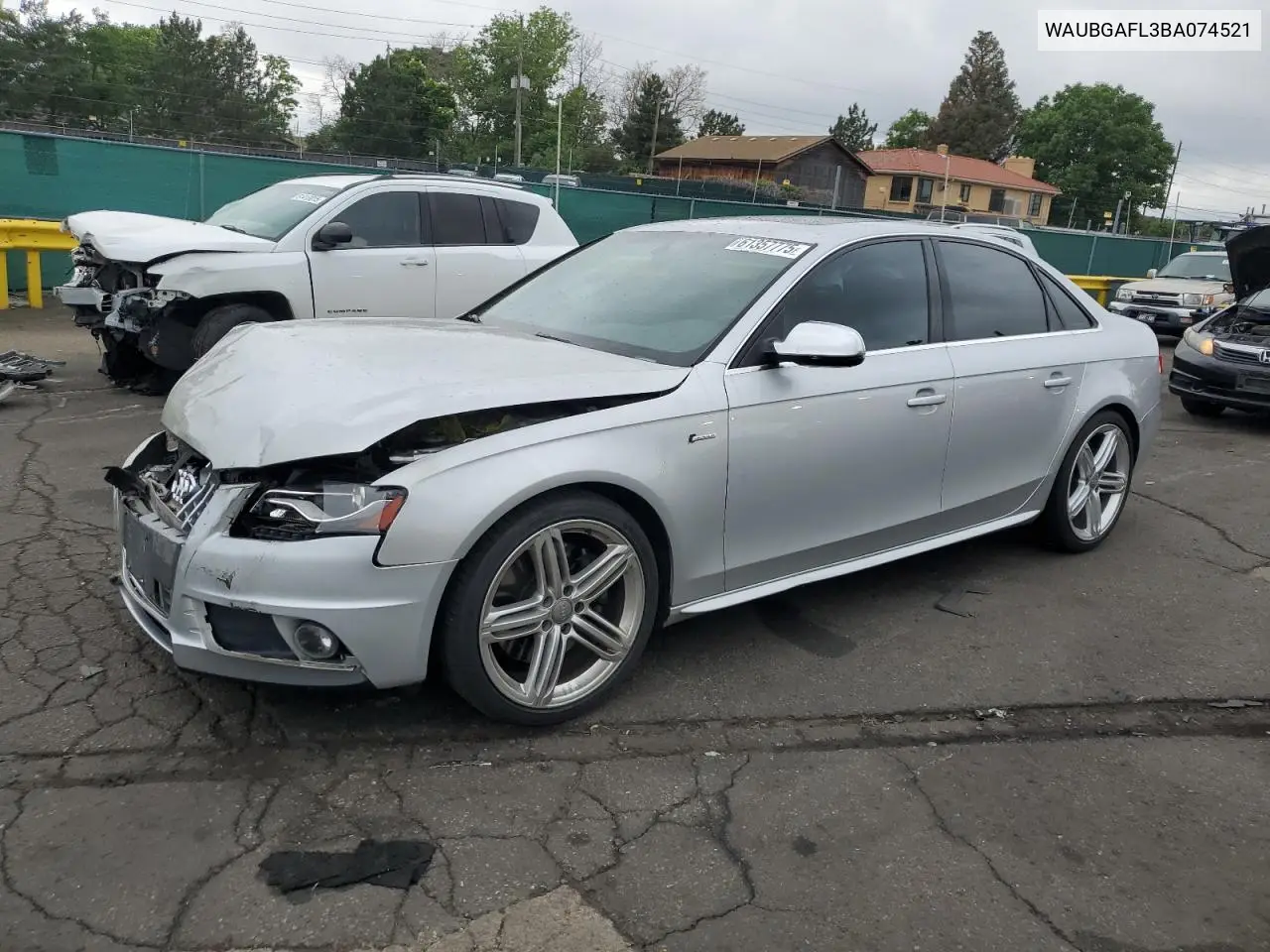 2011 Audi S4 Premium Plus VIN: WAUBGAFL3BA074521 Lot: 61357775