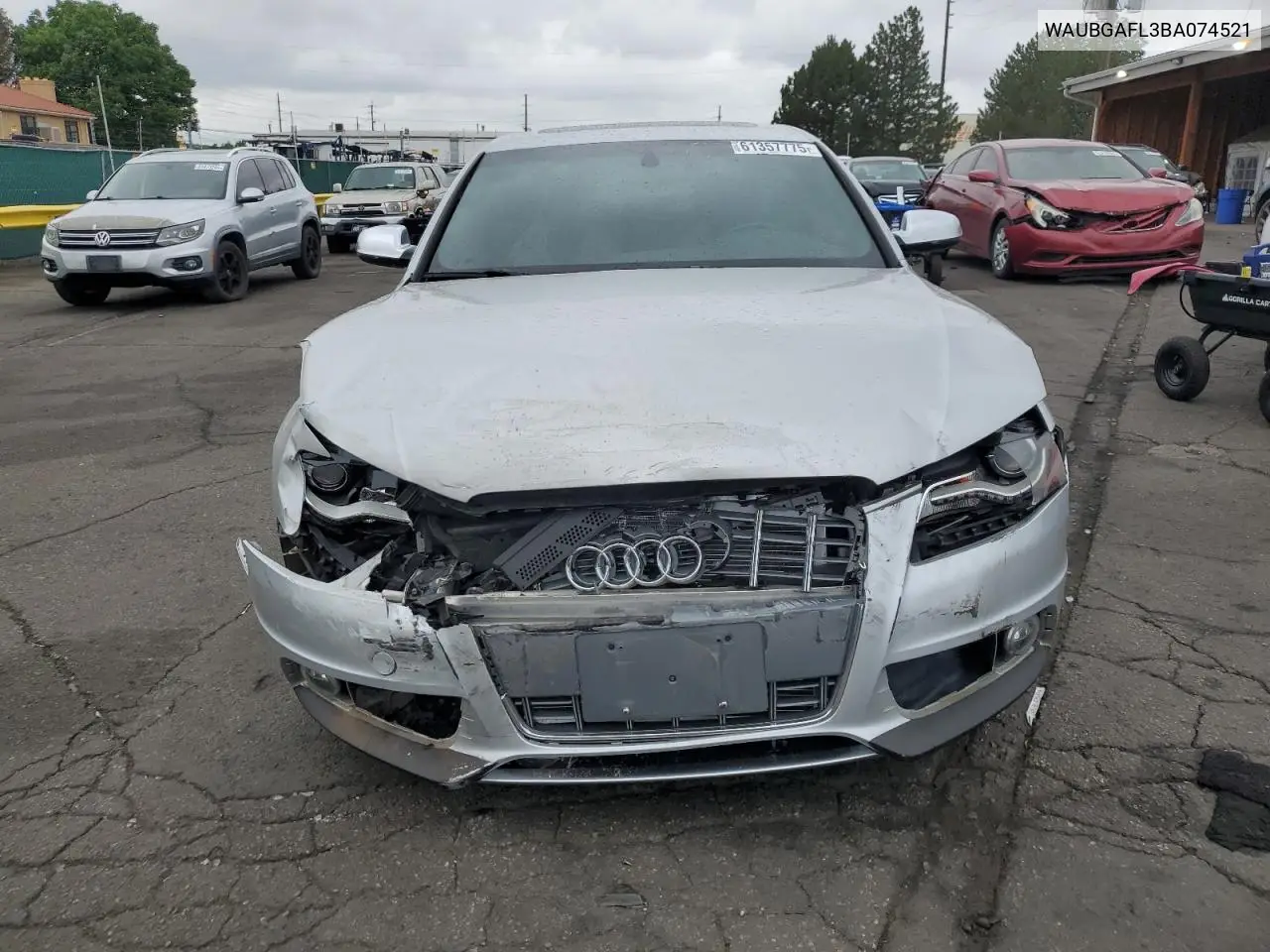2011 Audi S4 Premium Plus VIN: WAUBGAFL3BA074521 Lot: 61357775
