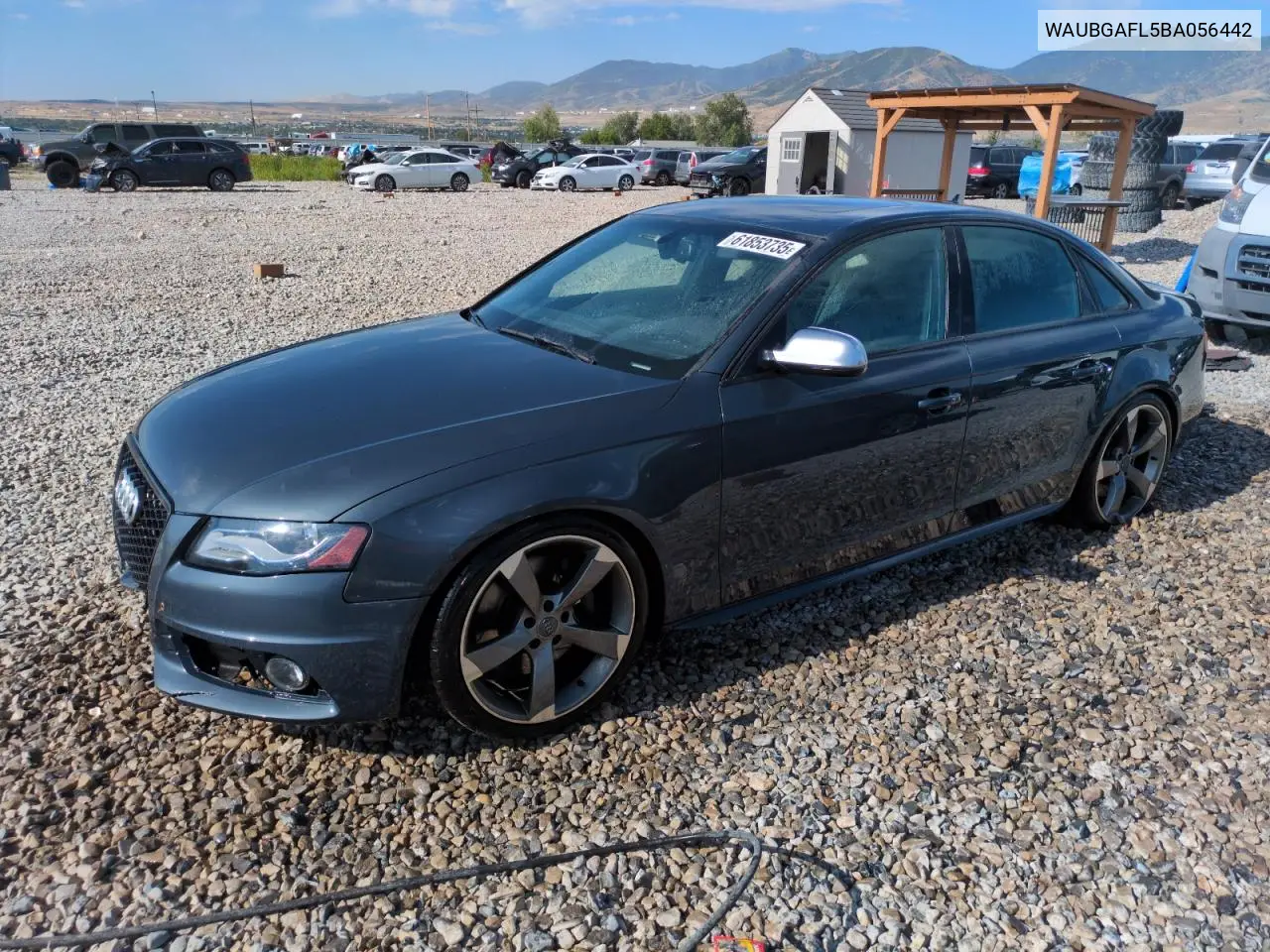 2011 Audi S4 Premium Plus VIN: WAUBGAFL5BA056442 Lot: 61853735
