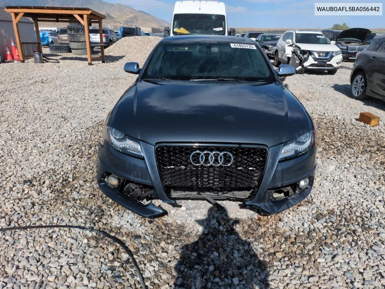2011 Audi S4 Premium Plus VIN: WAUBGAFL5BA056442 Lot: 61853735