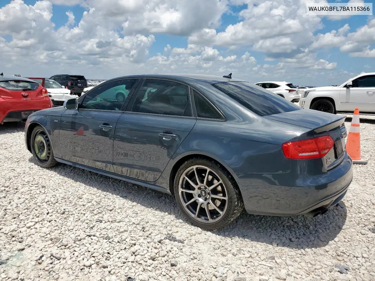 2011 Audi S4 Prestige VIN: WAUKGBFL7BA115366 Lot: 62311435