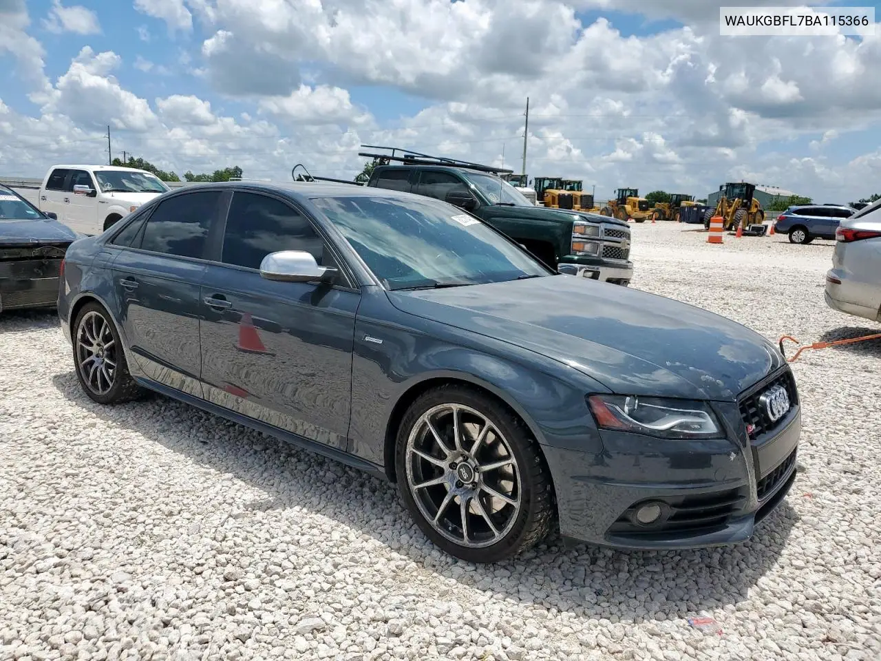 2011 Audi S4 Prestige VIN: WAUKGBFL7BA115366 Lot: 62311435