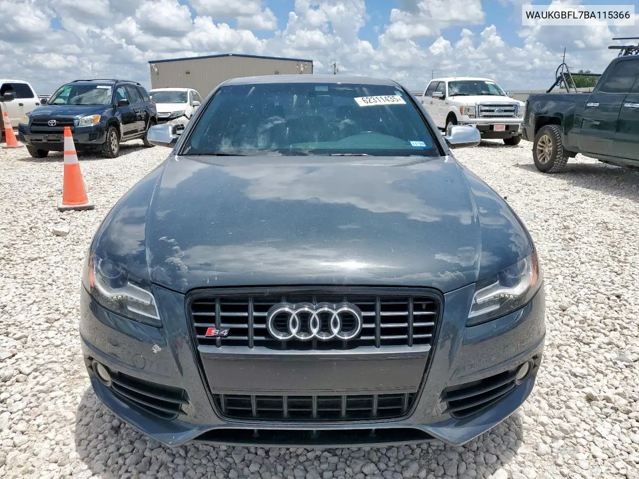 2011 Audi S4 Prestige VIN: WAUKGBFL7BA115366 Lot: 62311435
