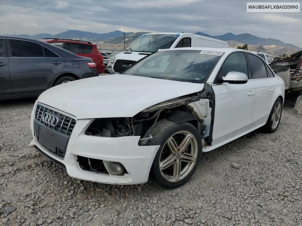 2011 Audi S4 Premium Plus VIN: WAUBGAFLXBA020990 Lot: 63064195