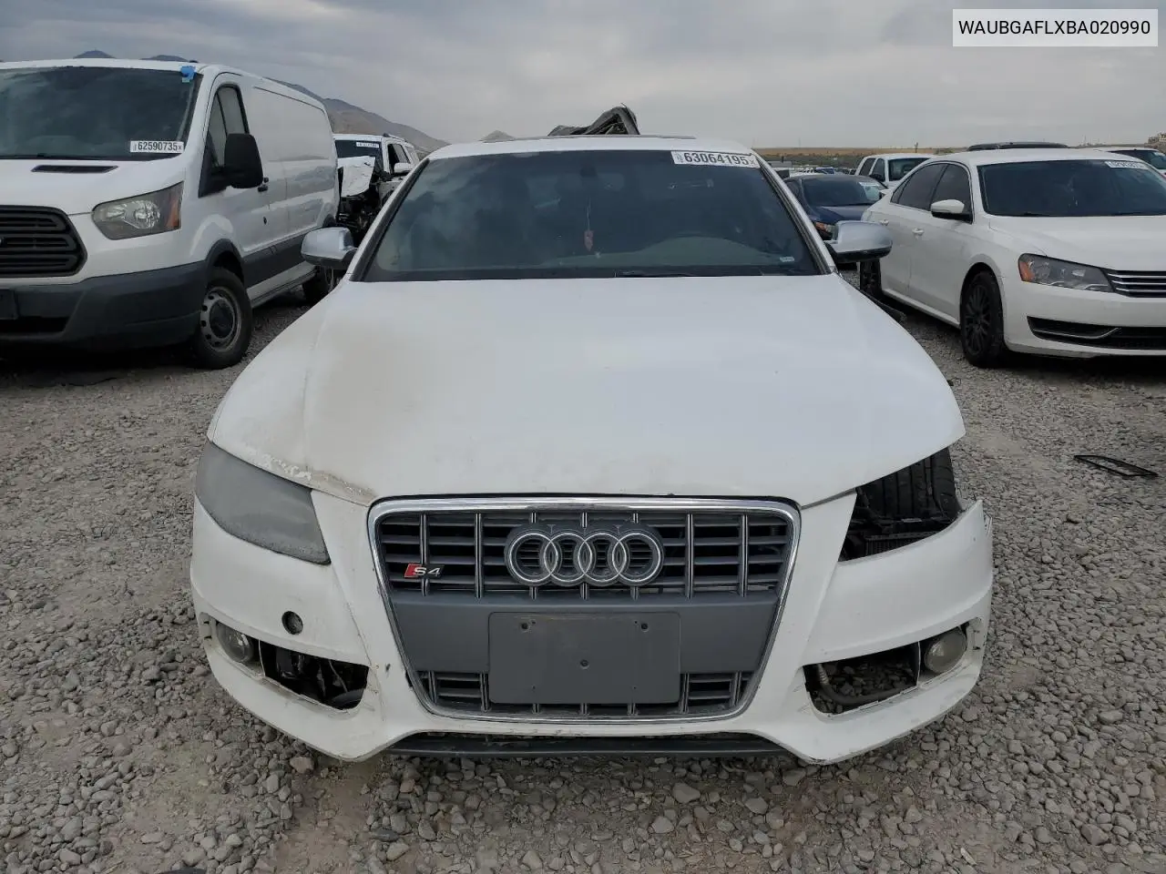 2011 Audi S4 Premium Plus VIN: WAUBGAFLXBA020990 Lot: 63064195