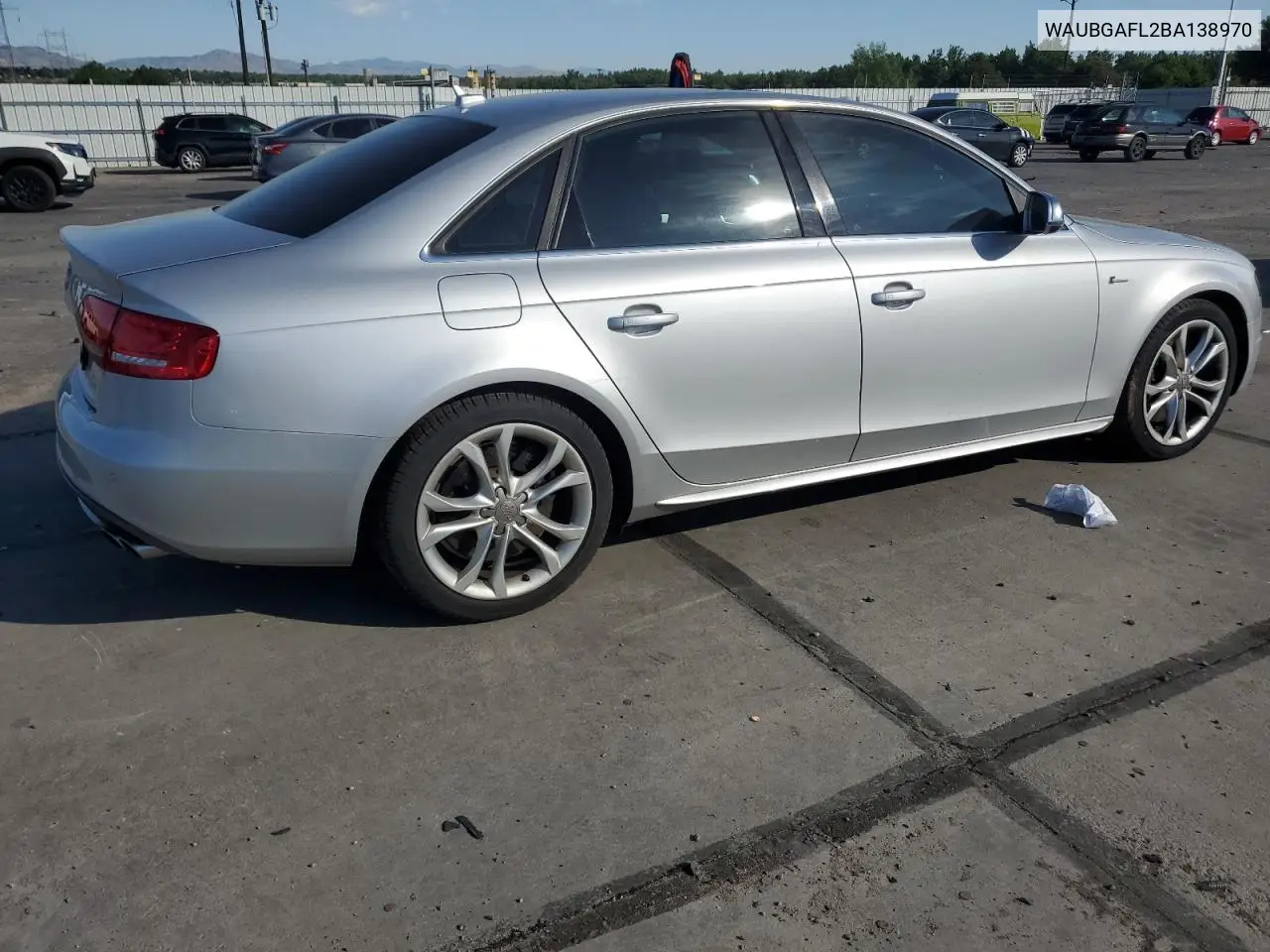 2011 Audi S4 Premium Plus VIN: WAUBGAFL2BA138970 Lot: 63259245