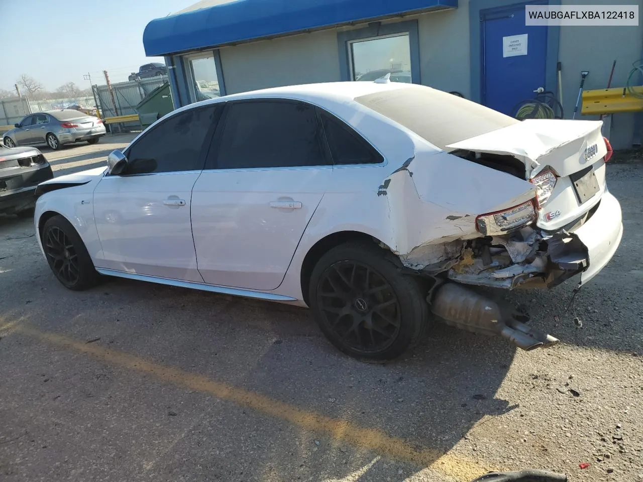 2011 Audi S4 Premium Plus VIN: WAUBGAFLXBA122418 Lot: 85320194