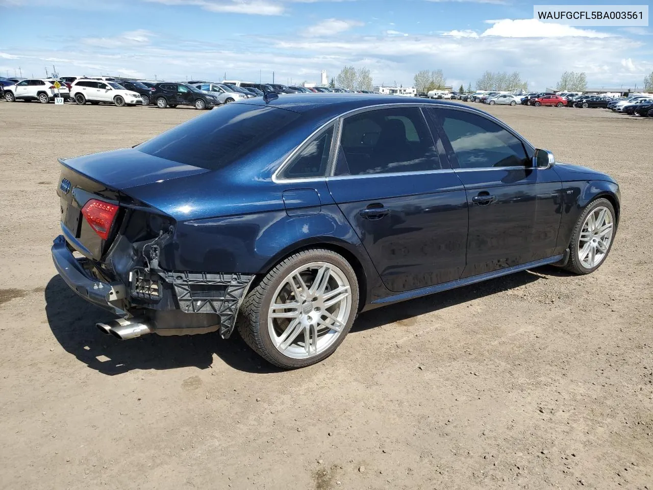2011 Audi S4 Premium VIN: WAUFGCFL5BA003561 Lot: 88504435
