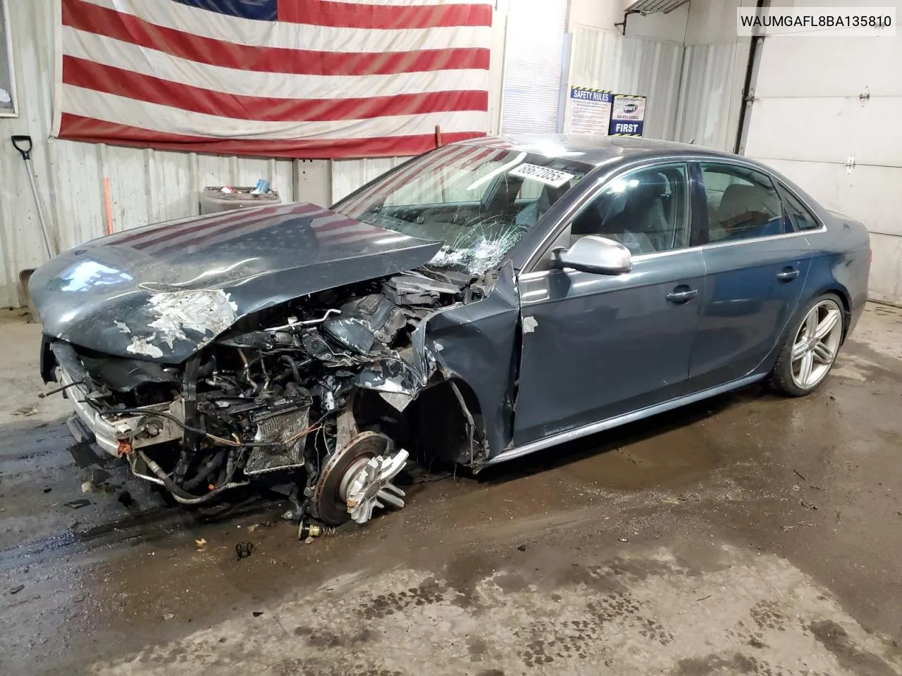 2011 Audi S4 Prestige VIN: WAUMGAFL8BA135810 Lot: 88672055