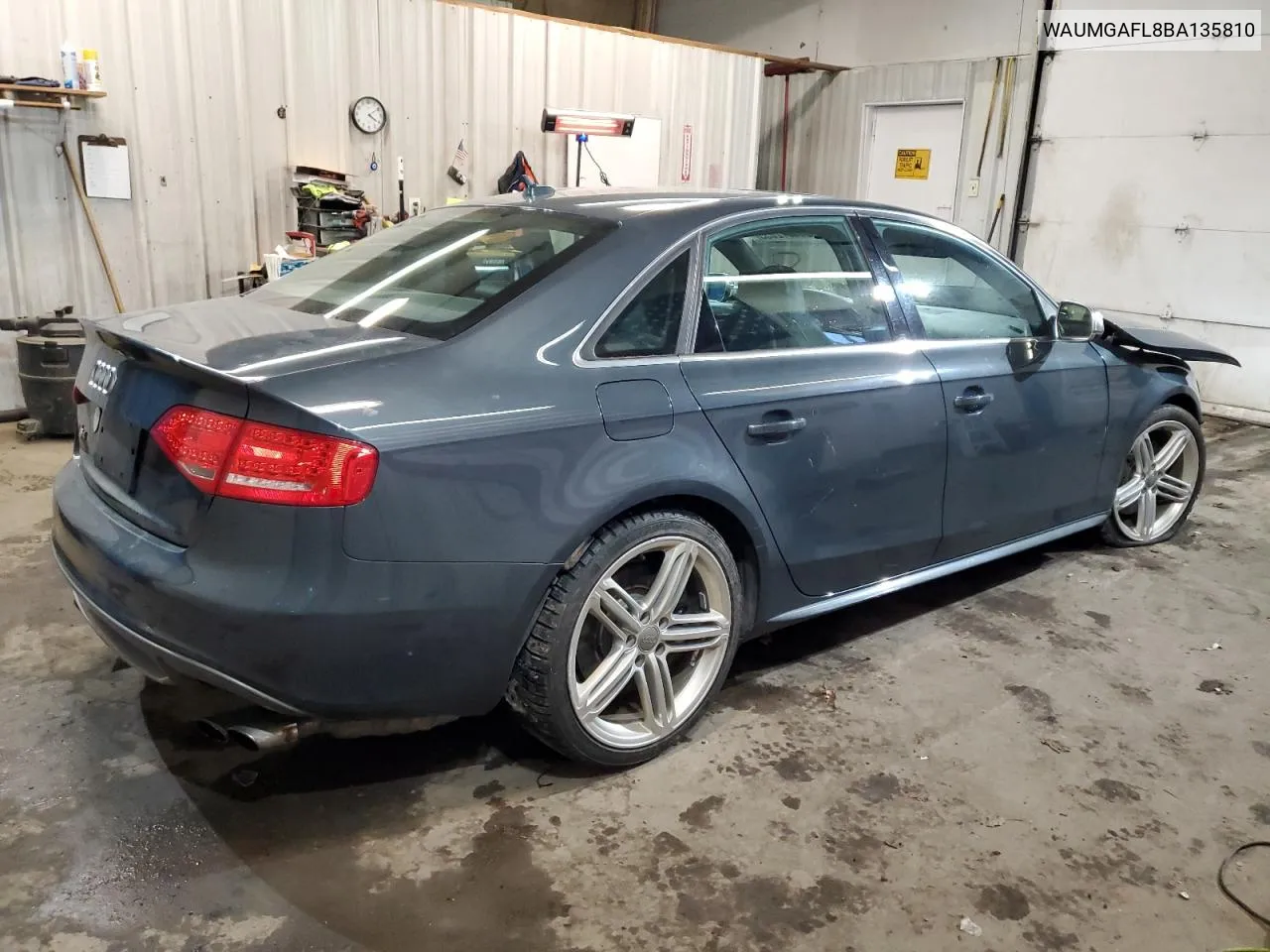2011 Audi S4 Prestige VIN: WAUMGAFL8BA135810 Lot: 88672055