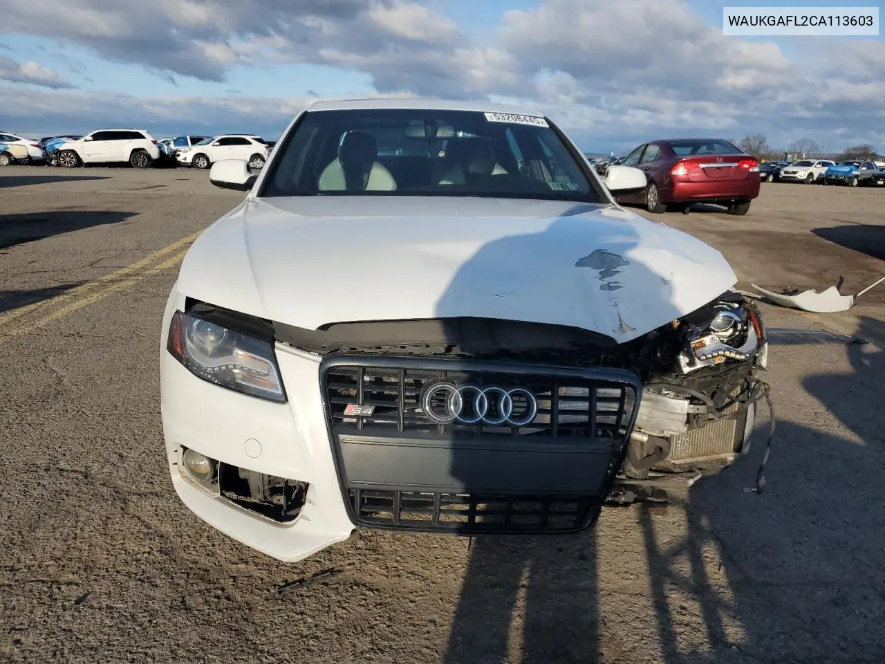 2012 Audi S4 Prestige VIN: WAUKGAFL2CA113603 Lot: 53208445