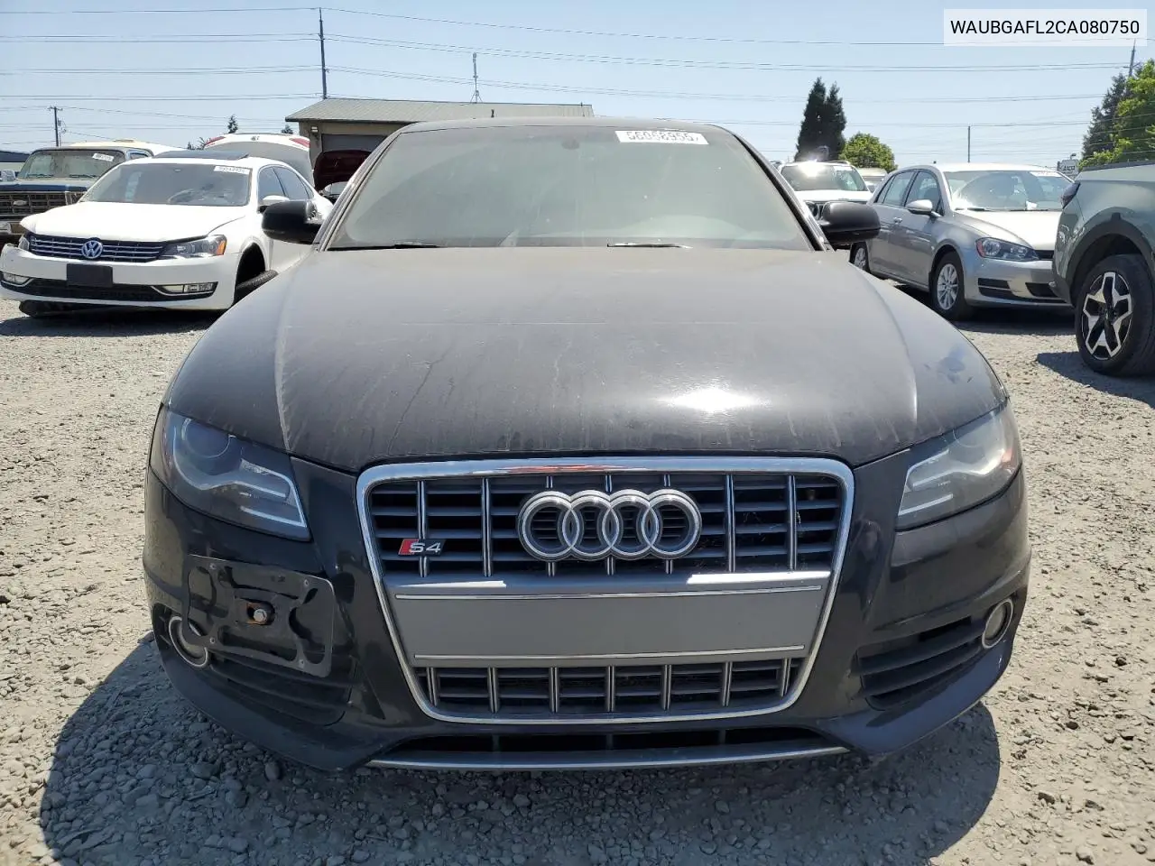 2012 Audi S4 Premium Plus VIN: WAUBGAFL2CA080750 Lot: 56068955