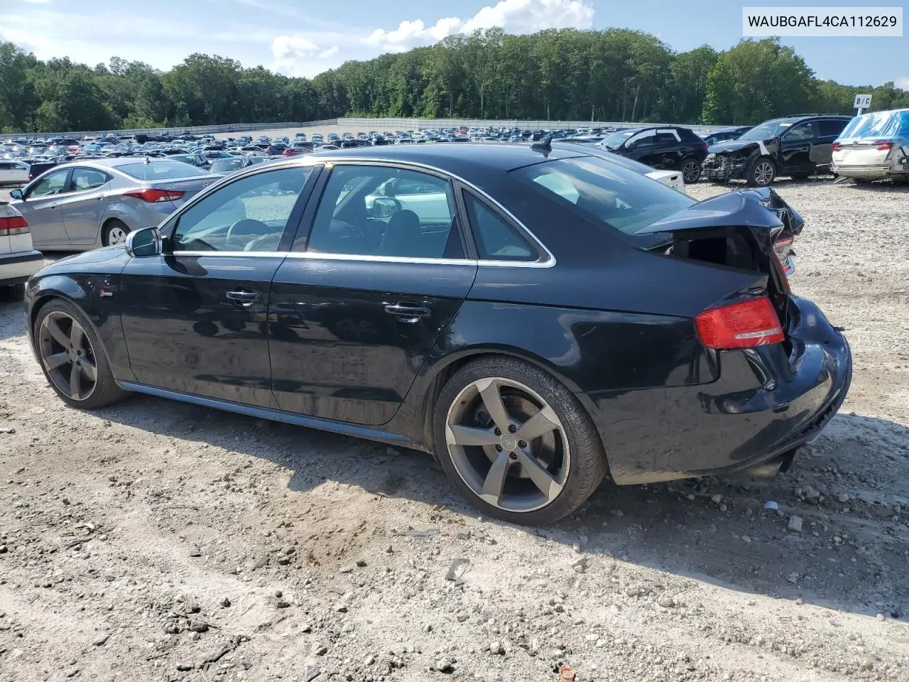 2012 Audi S4 Premium Plus VIN: WAUBGAFL4CA112629 Lot: 62862665