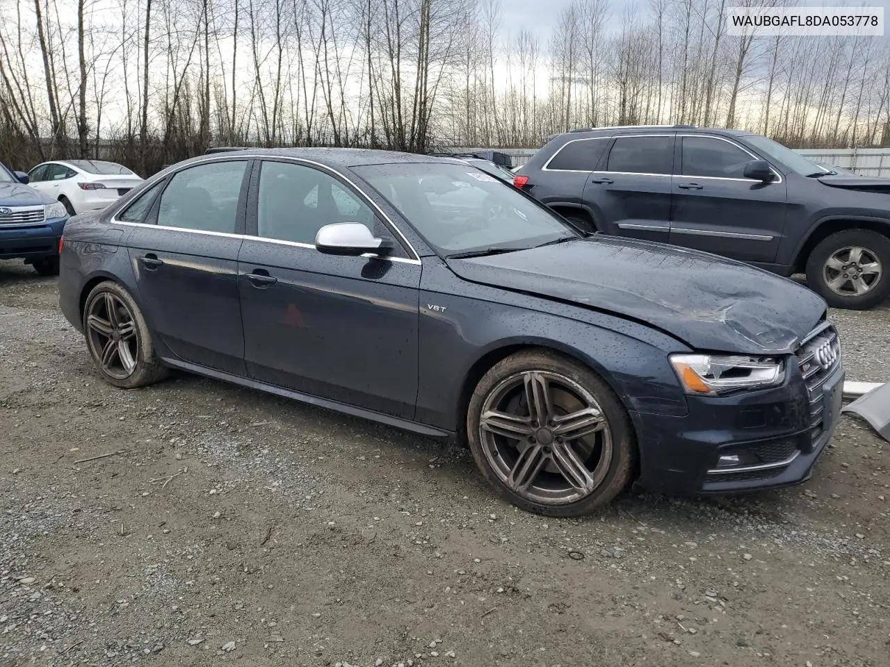 2013 Audi S4 Premium Plus VIN: WAUBGAFL8DA053778 Lot: 49816895