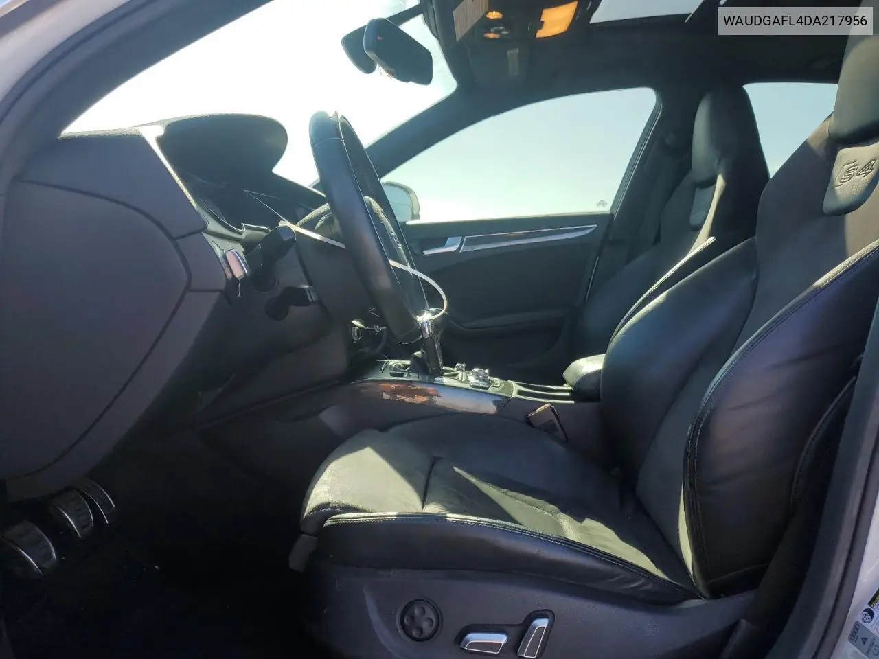 2013 Audi S4 Premium Plus VIN: WAUDGAFL4DA217956 Lot: 62027025