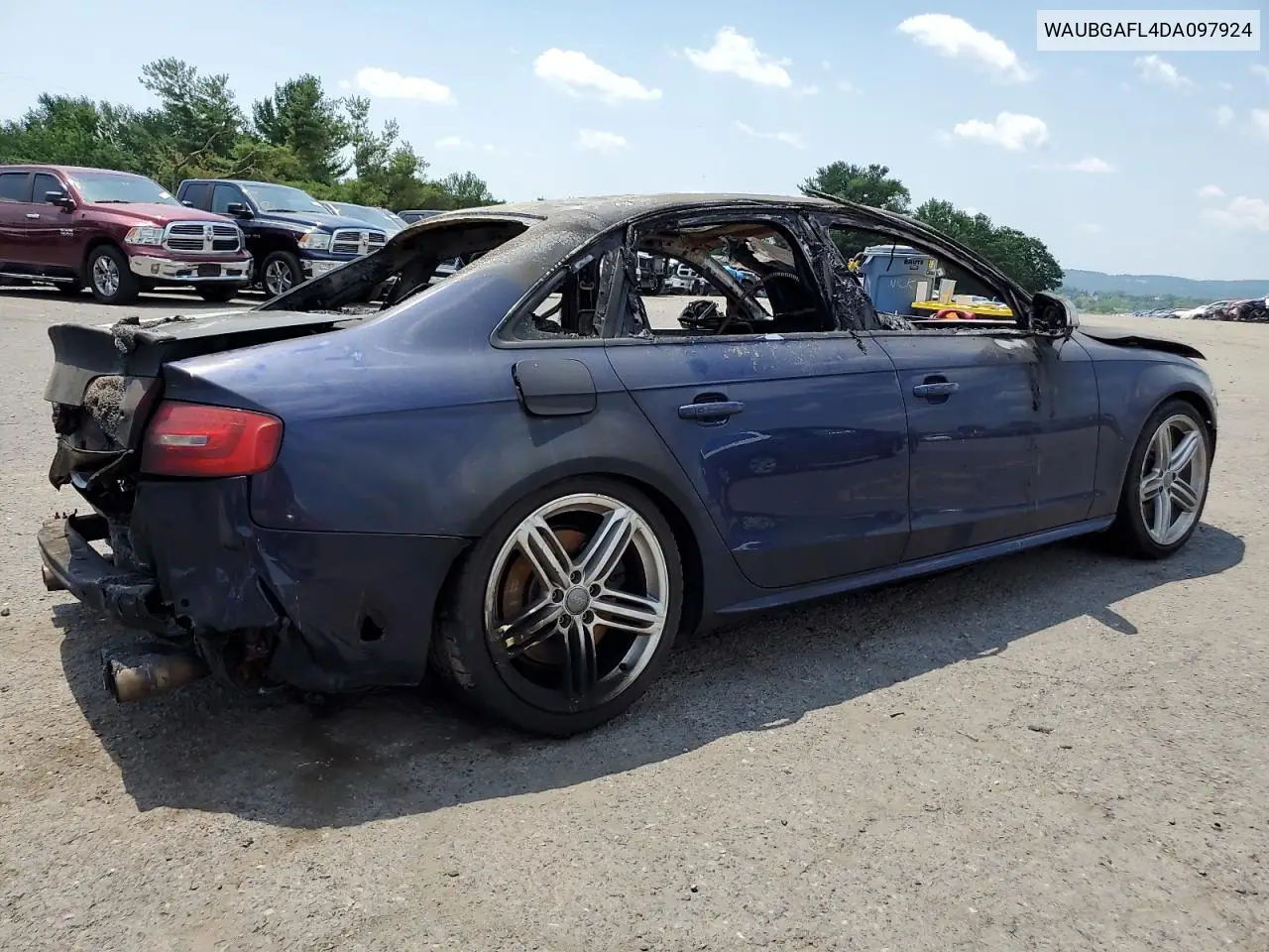 2013 Audi S4 Premium Plus VIN: WAUBGAFL4DA097924 Lot: 62298105