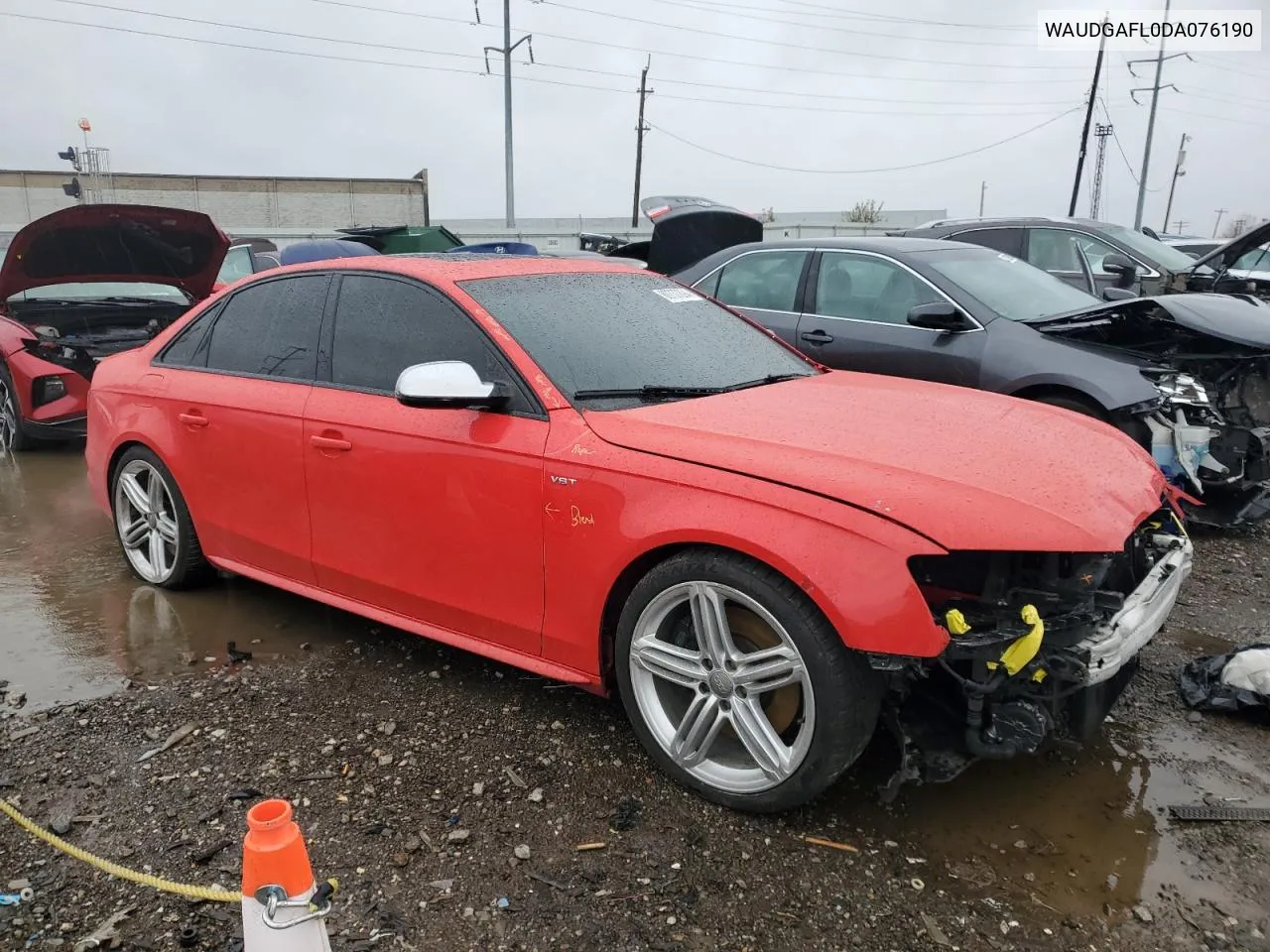 2013 Audi S4 Premium Plus VIN: WAUDGAFL0DA076190 Lot: 80737894