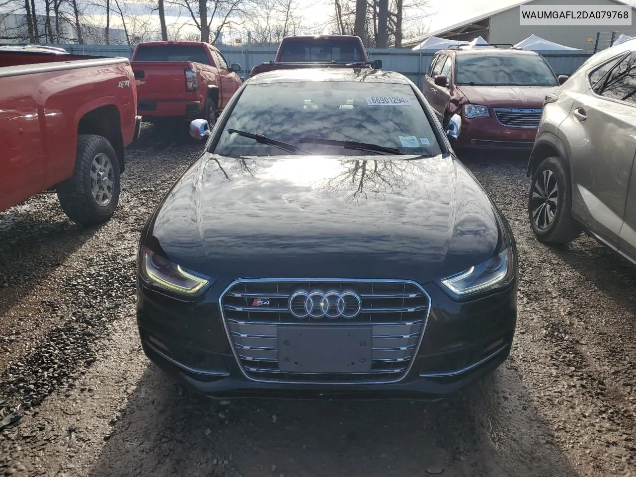 2013 Audi S4 Prestige VIN: WAUMGAFL2DA079768 Lot: 86901294