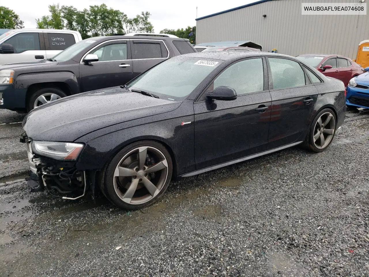 2014 Audi S4 Premium Plus VIN: WAUBGAFL9EA074608 Lot: 56479335