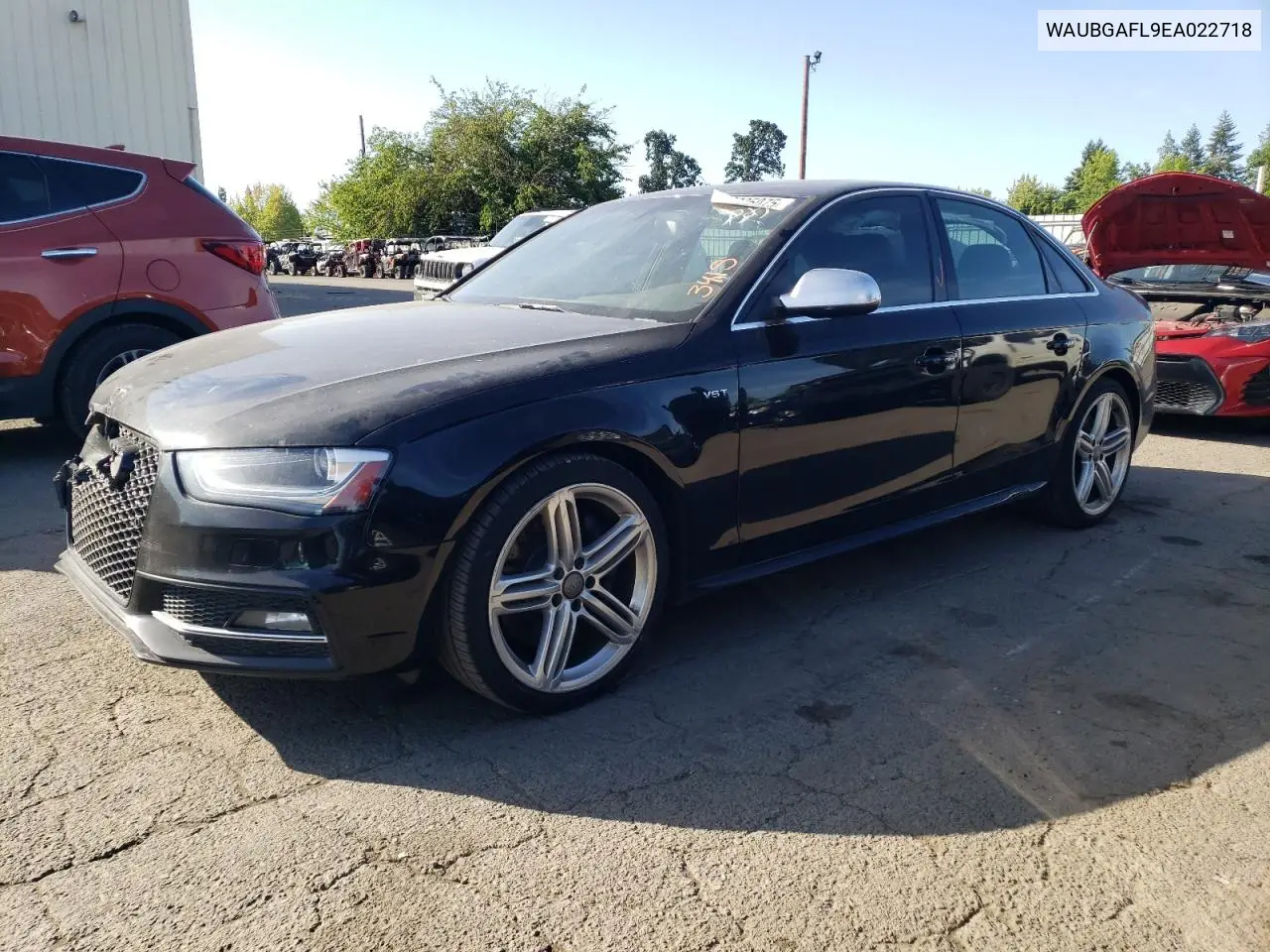 2014 Audi S4 Premium Plus VIN: WAUBGAFL9EA022718 Lot: 60835075