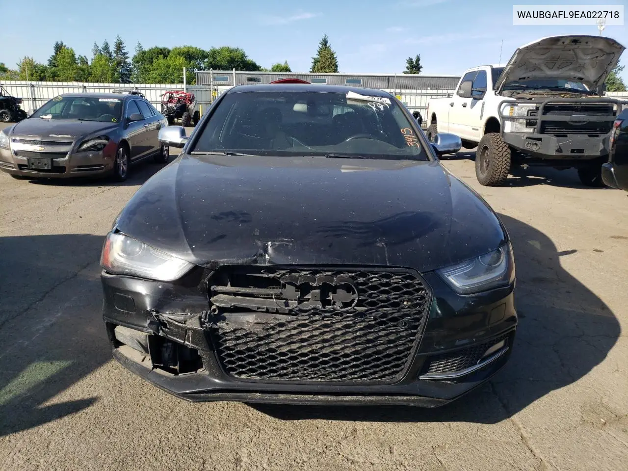 2014 Audi S4 Premium Plus VIN: WAUBGAFL9EA022718 Lot: 60835075