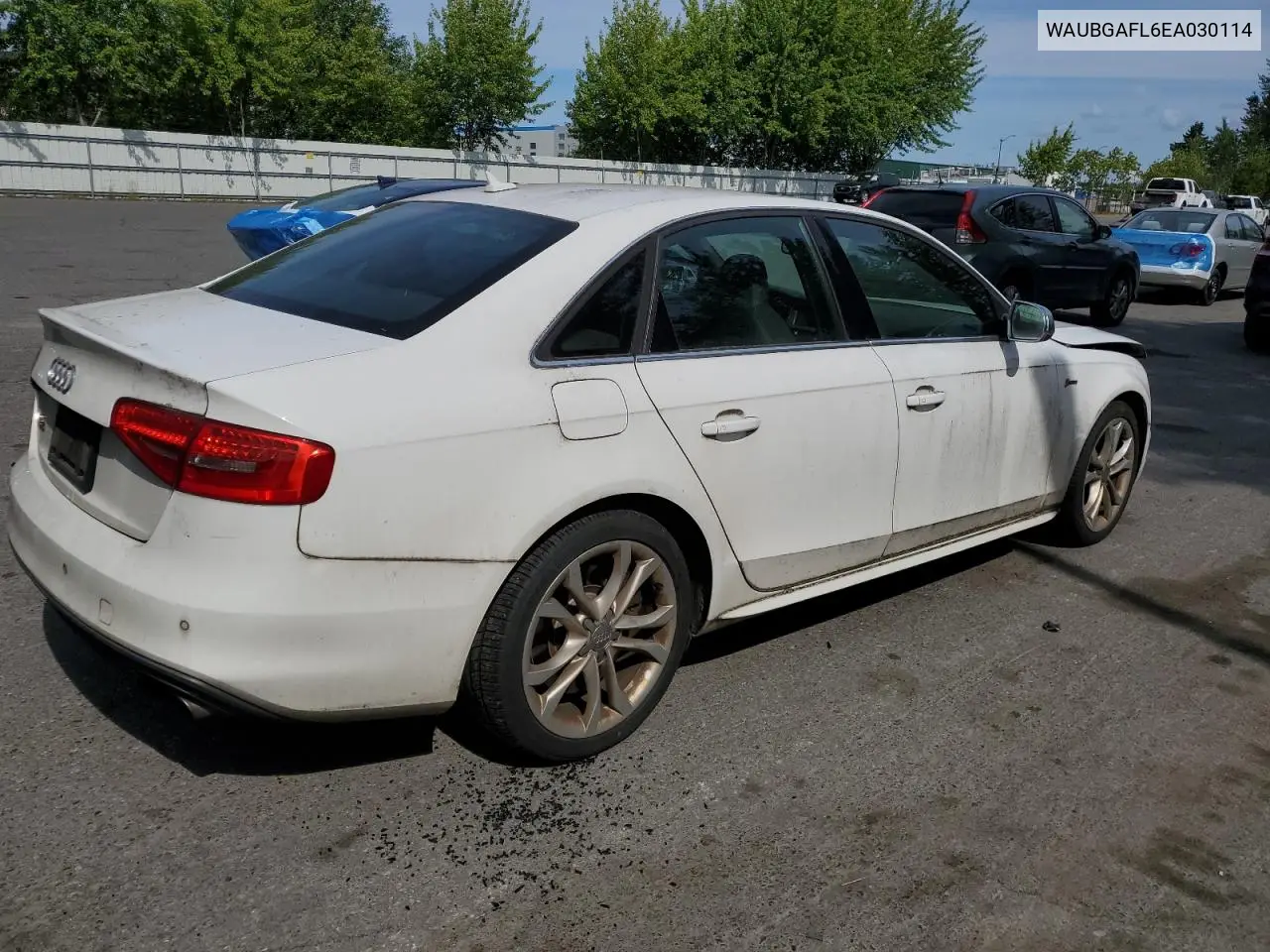 2014 Audi S4 Premium Plus VIN: WAUBGAFL6EA030114 Lot: 61294415