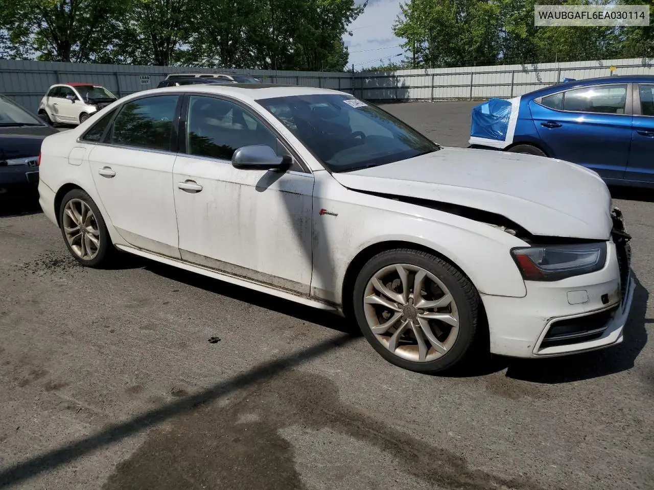2014 Audi S4 Premium Plus VIN: WAUBGAFL6EA030114 Lot: 61294415