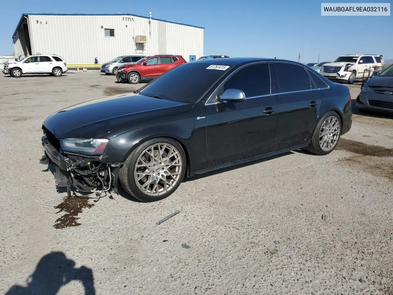 2014 Audi S4 Premium Plus VIN: WAUBGAFL9EA032116 Lot: 61767415