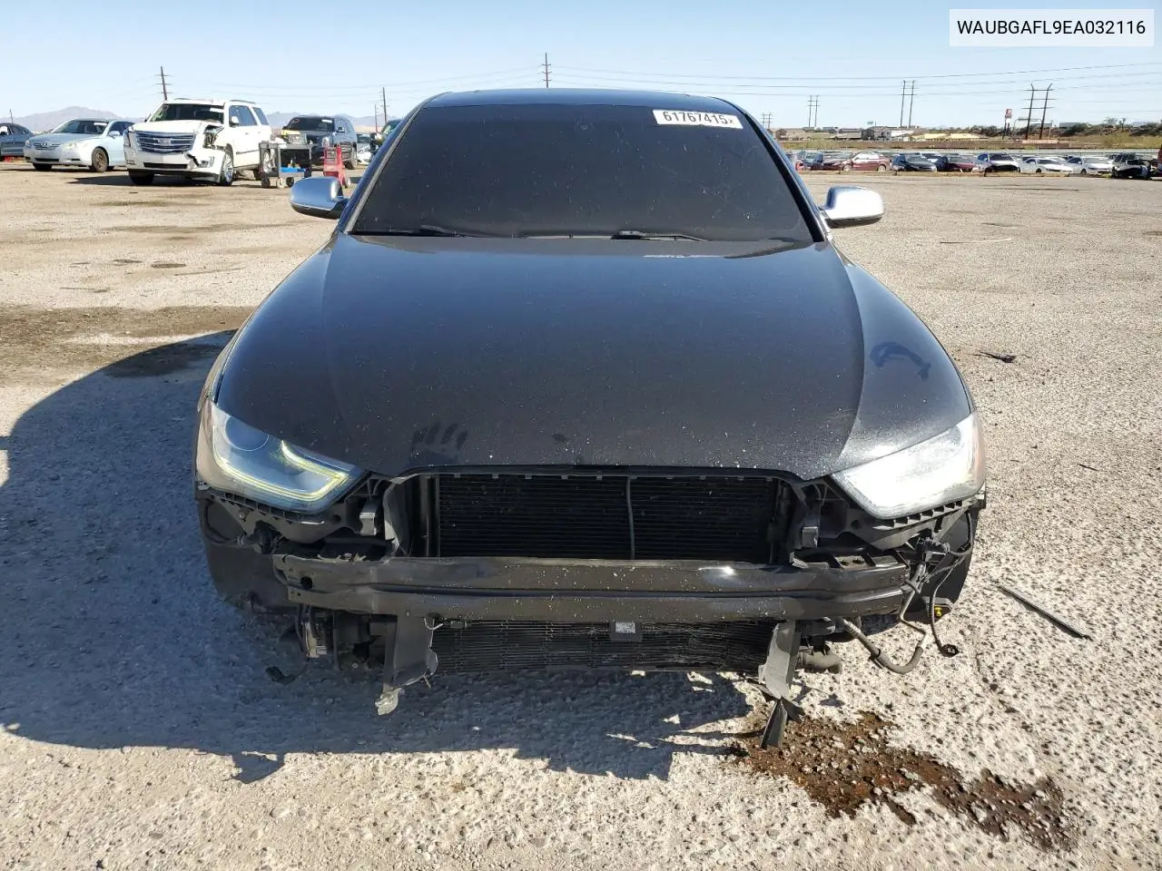 2014 Audi S4 Premium Plus VIN: WAUBGAFL9EA032116 Lot: 61767415