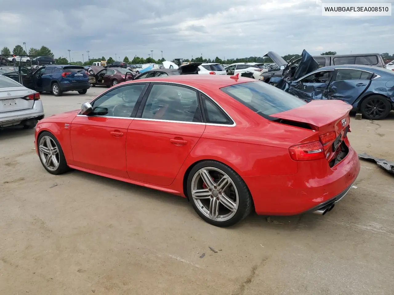 2014 Audi S4 Premium Plus VIN: WAUBGAFL3EA008510 Lot: 62028095