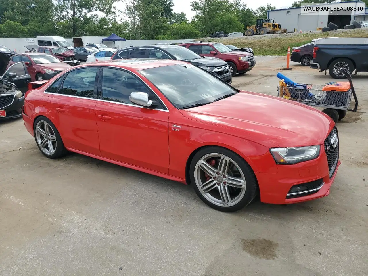 2014 Audi S4 Premium Plus VIN: WAUBGAFL3EA008510 Lot: 62028095