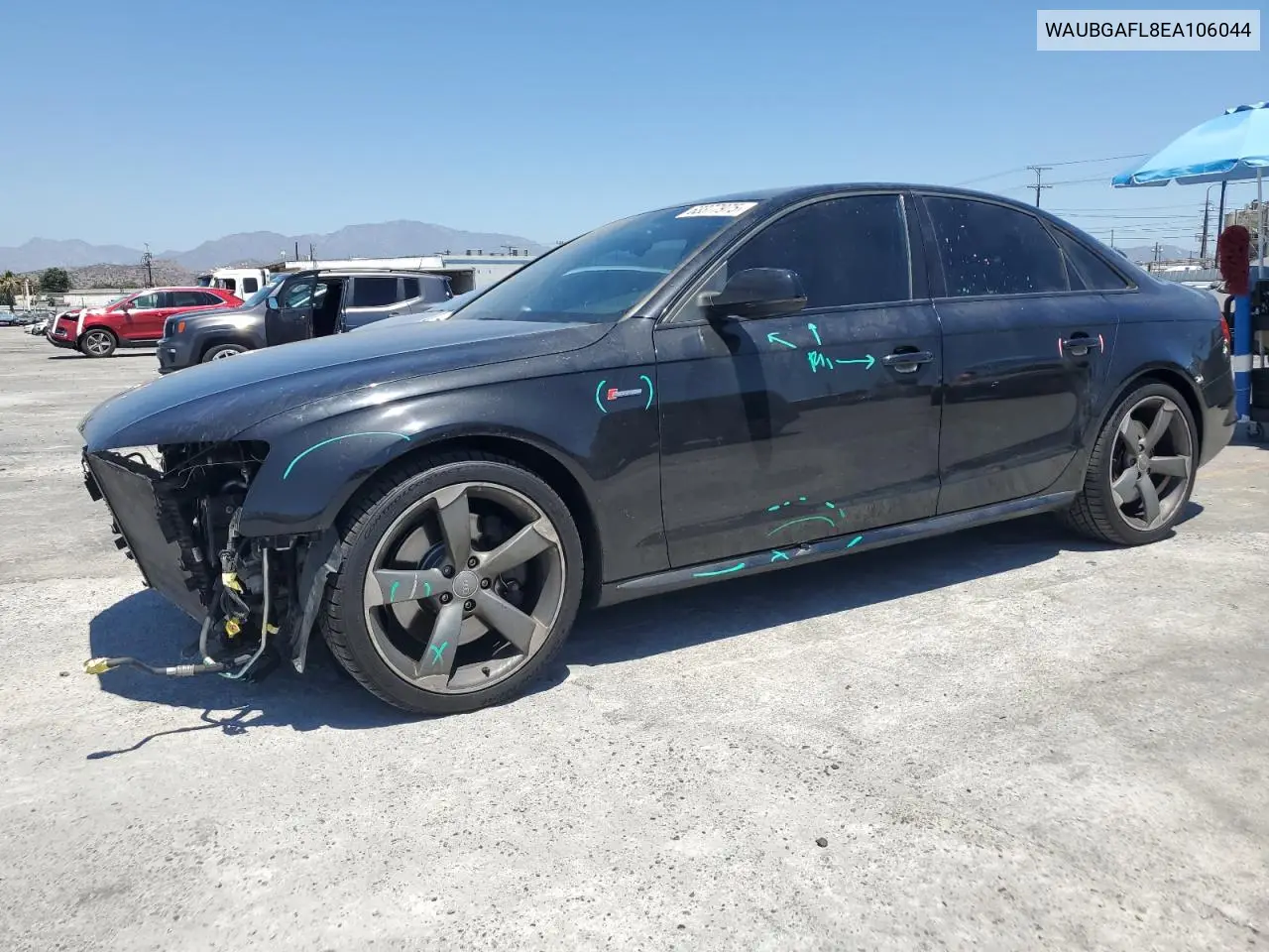 2014 Audi S4 Premium Plus VIN: WAUBGAFL8EA106044 Lot: 63377975