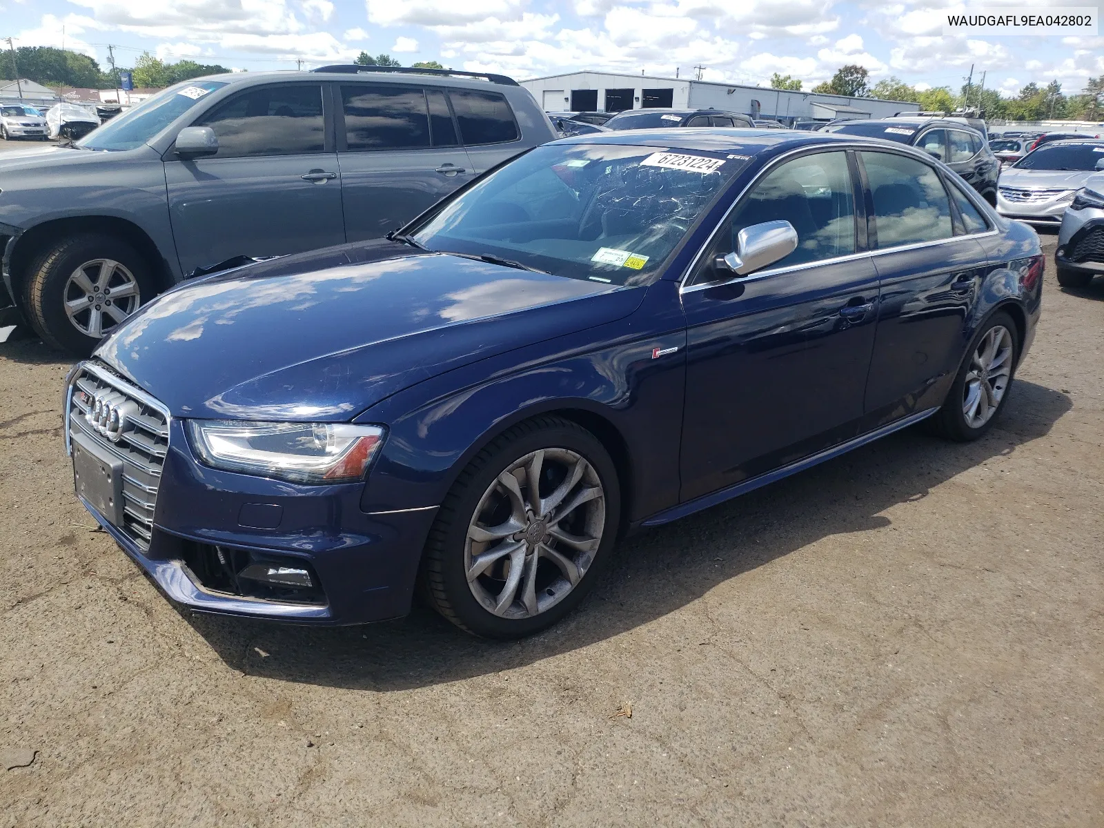 2014 Audi S4 Premium Plus VIN: WAUDGAFL9EA042802 Lot: 67231224