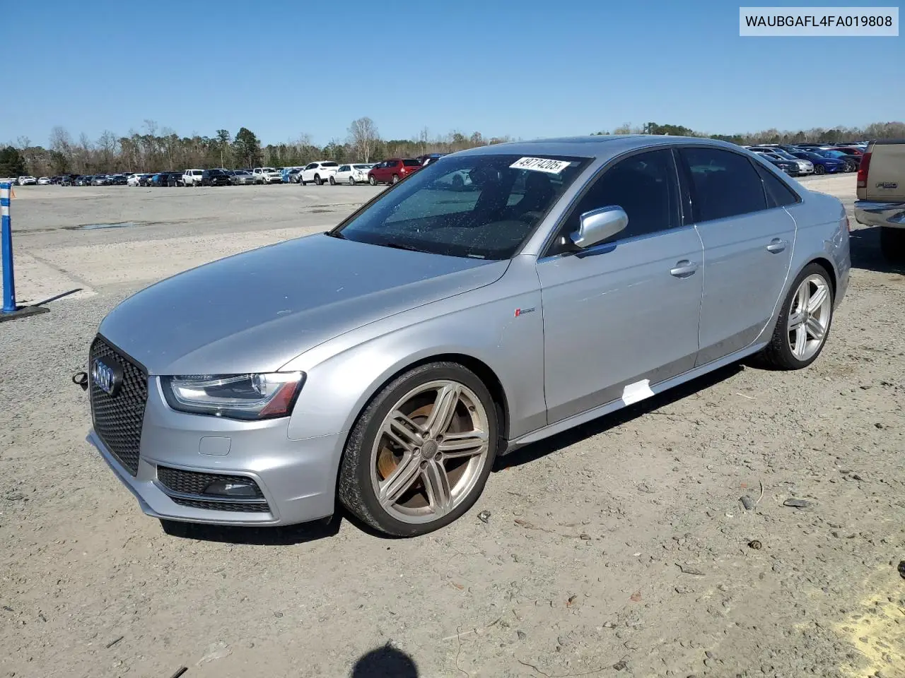 2015 Audi S4 Premium Plus VIN: WAUBGAFL4FA019808 Lot: 49774205