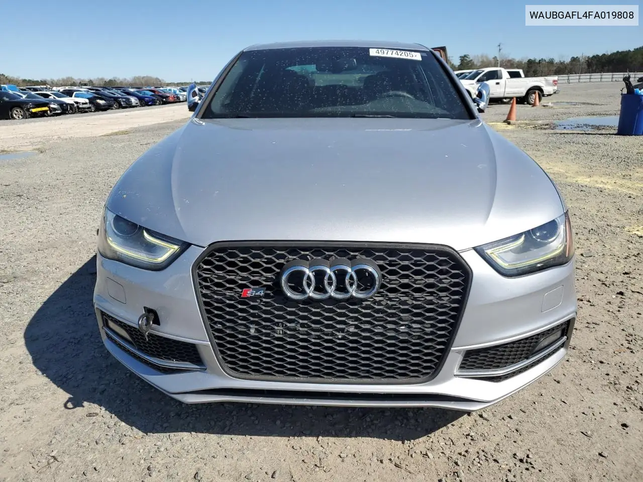 2015 Audi S4 Premium Plus VIN: WAUBGAFL4FA019808 Lot: 49774205
