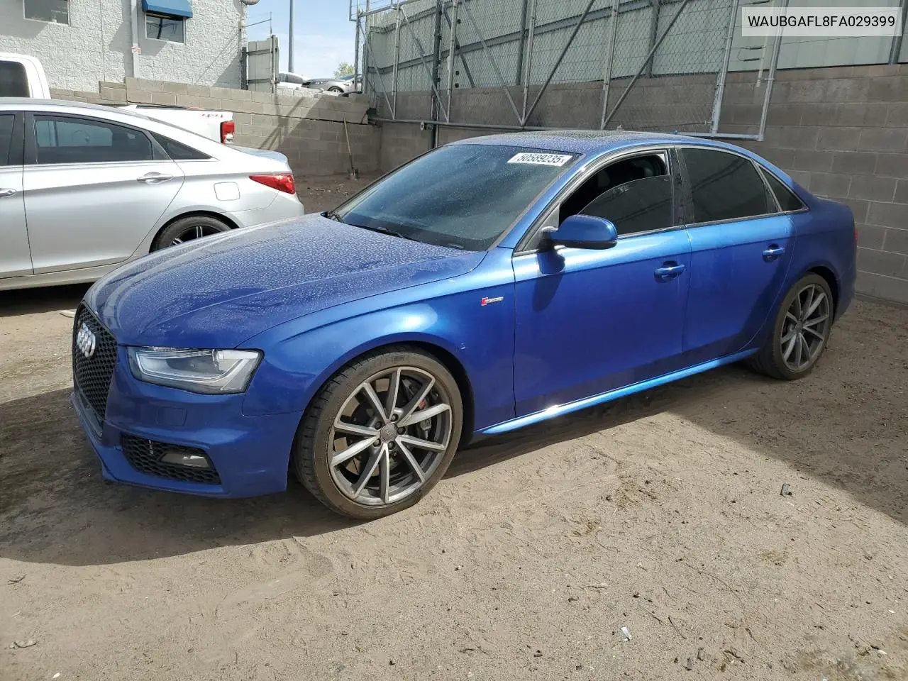 2015 Audi S4 Premium Plus VIN: WAUBGAFL8FA029399 Lot: 50589235
