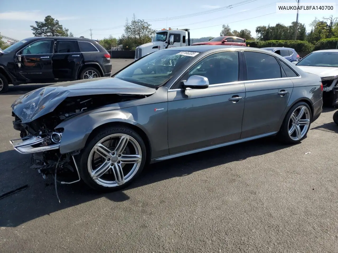2015 Audi S4 Prestige VIN: WAUKGAFL8FA140700 Lot: 53166335