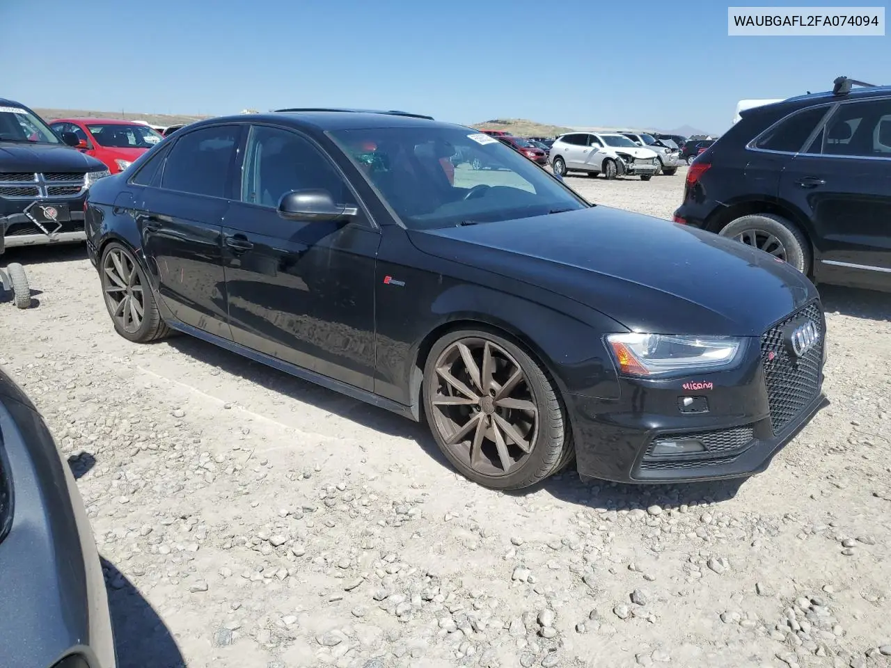 2015 Audi S4 Premium Plus VIN: WAUBGAFL2FA074094 Lot: 55063225