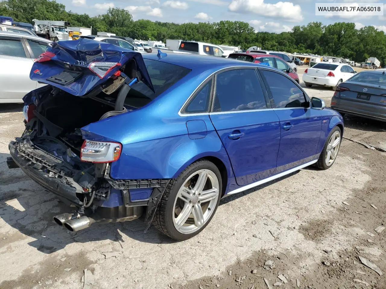 2015 Audi S4 Premium Plus VIN: WAUBGAFL7FA065018 Lot: 58591495