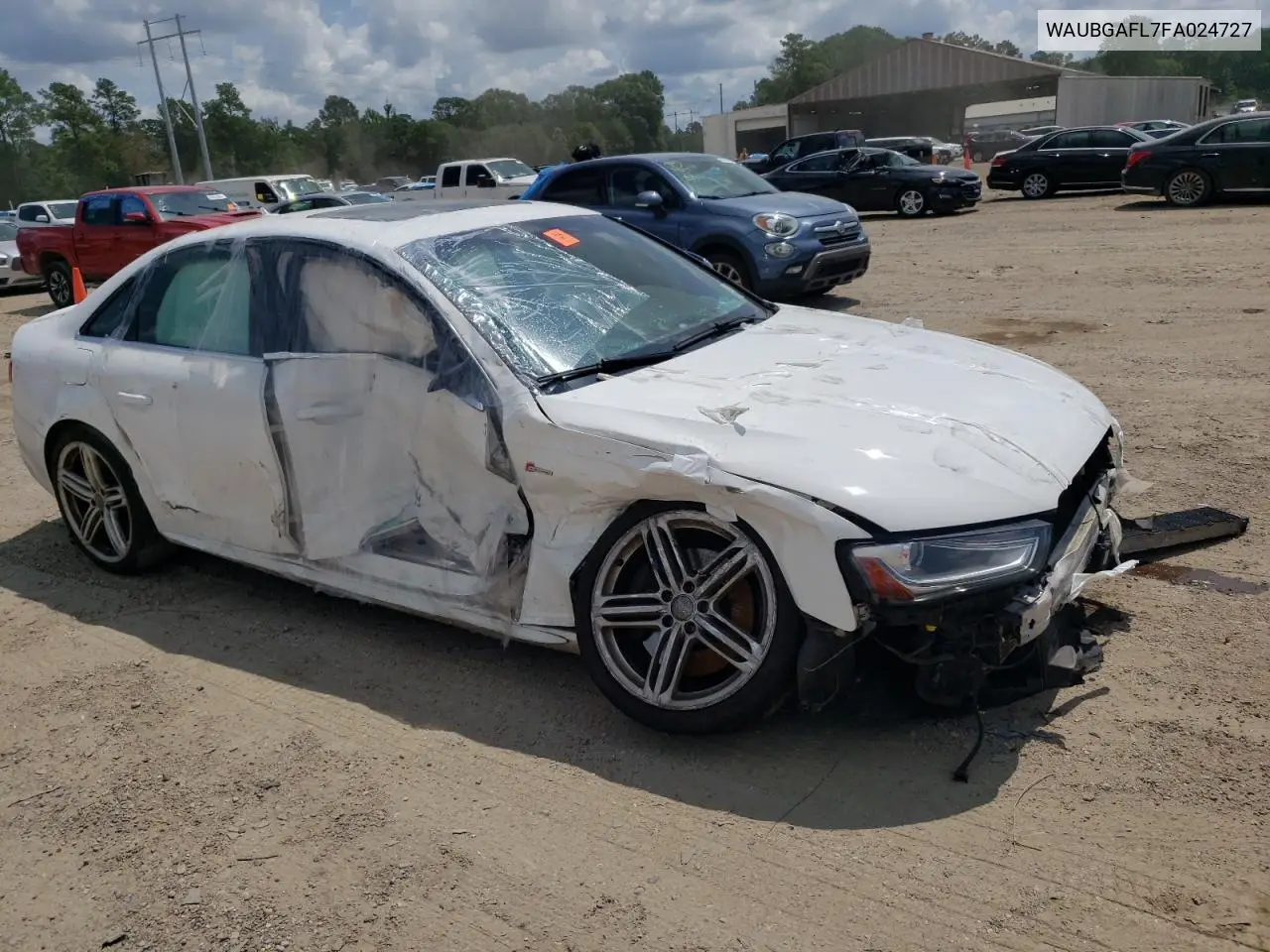 2015 Audi S4 Premium Plus VIN: WAUBGAFL7FA024727 Lot: 59746405