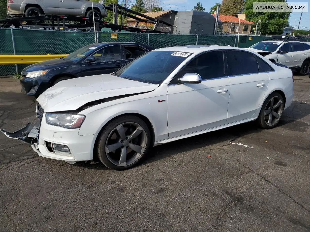 2015 Audi S4 Premium Plus VIN: WAUBGAFL5FA005044 Lot: 64131945