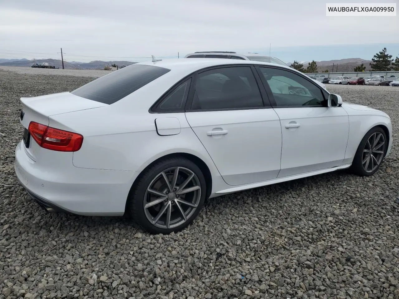 2016 Audi S4 Premium Plus VIN: WAUBGAFLXGA009950 Lot: 49735025
