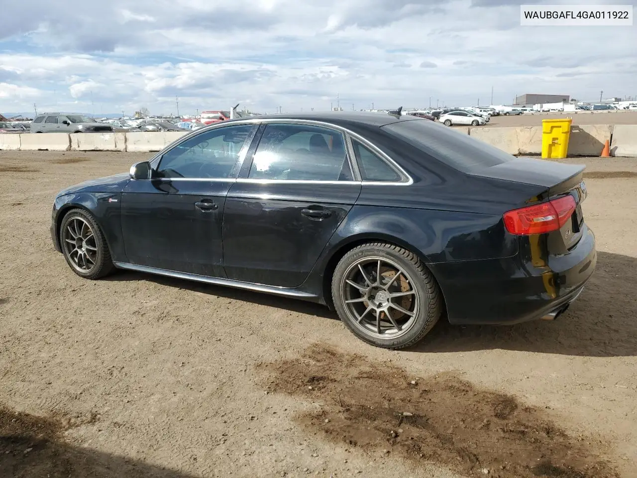 2016 Audi S4 Premium Plus VIN: WAUBGAFL4GA011922 Lot: 50054205