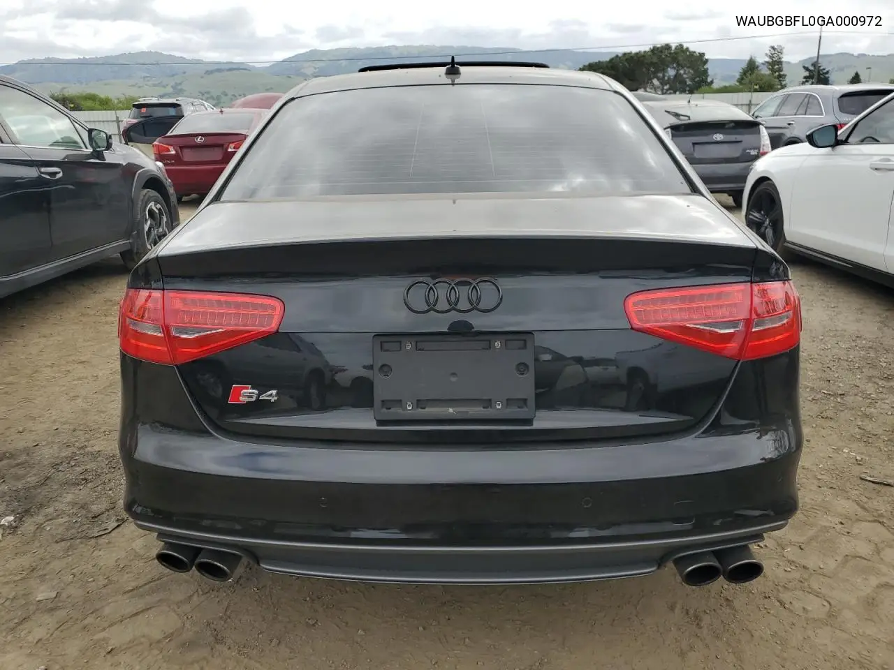 2016 Audi S4 Premium Plus VIN: WAUBGBFL0GA000972 Lot: 54765025