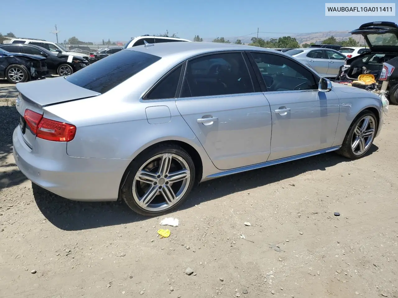 2016 Audi S4 Premium Plus VIN: WAUBGAFL1GA011411 Lot: 60263985