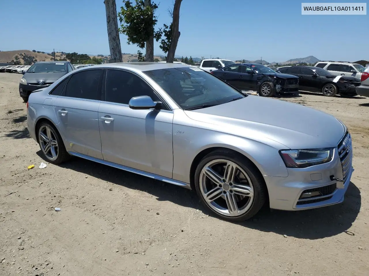 2016 Audi S4 Premium Plus VIN: WAUBGAFL1GA011411 Lot: 60263985