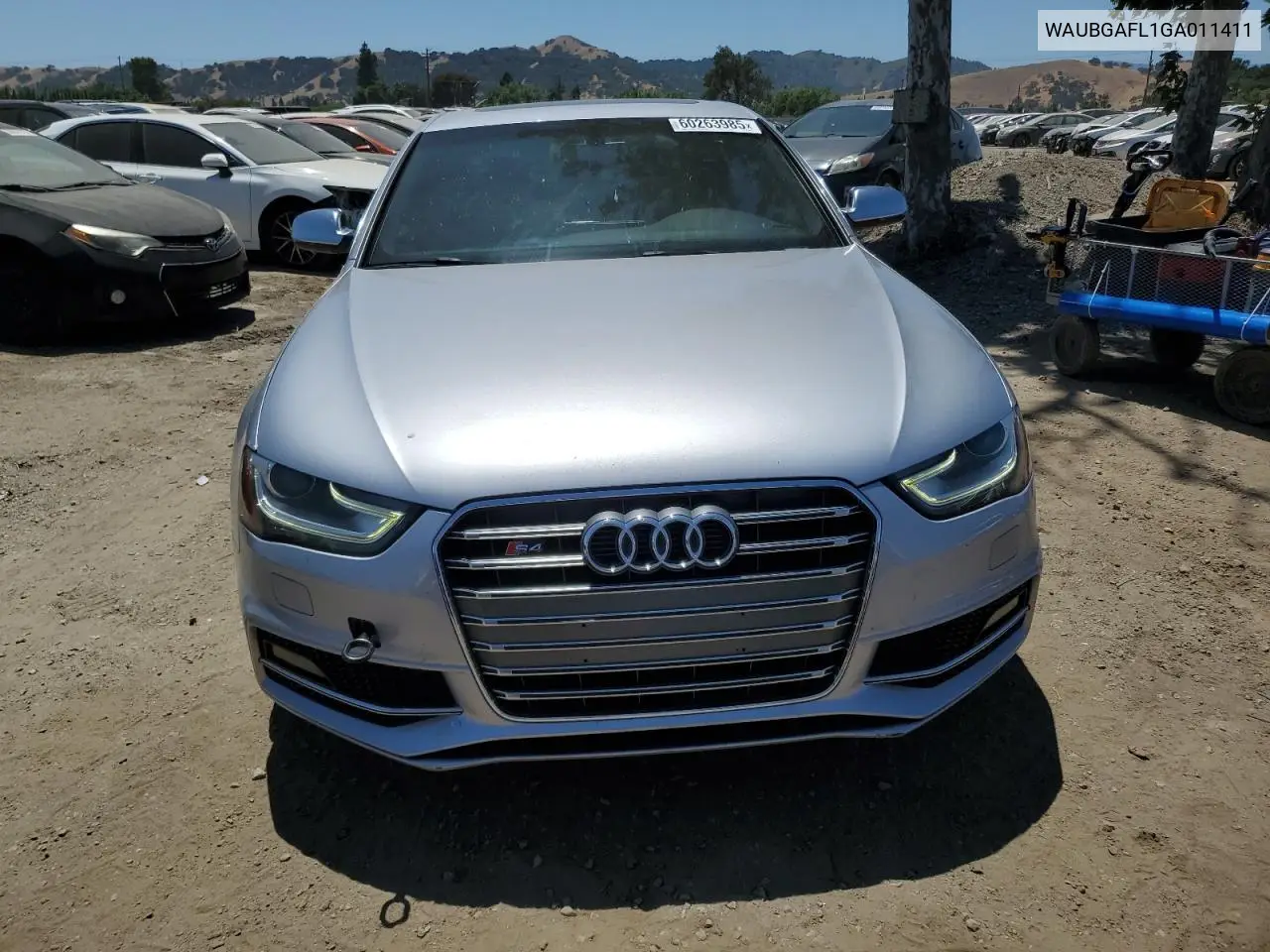 2016 Audi S4 Premium Plus VIN: WAUBGAFL1GA011411 Lot: 60263985