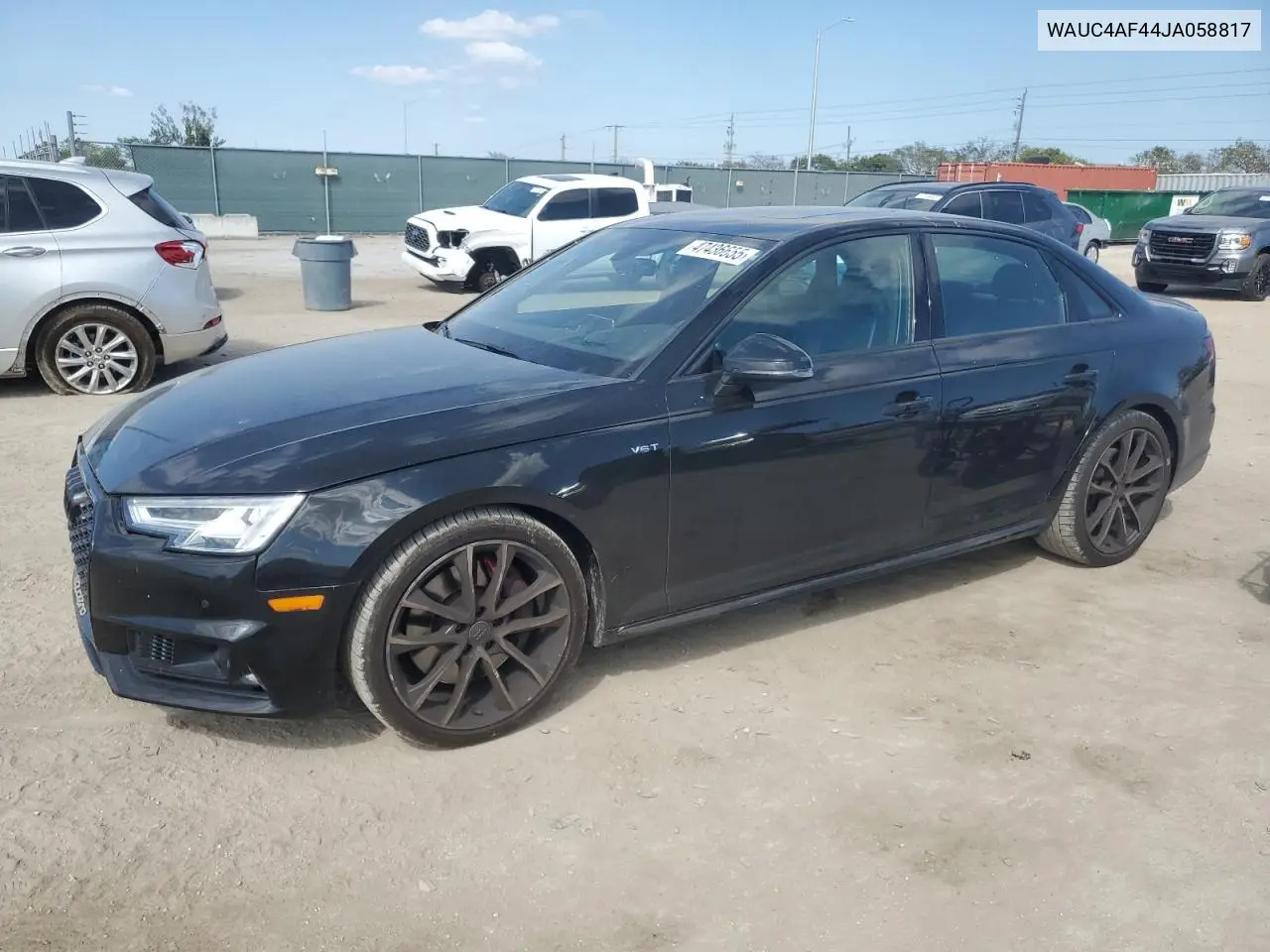 2018 Audi S4 Prestige VIN: WAUC4AF44JA058817 Lot: 47436655